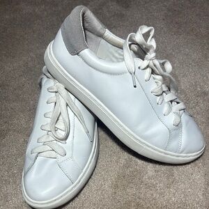 Sam Edelman White and Gray Sneakers preppy clean simple ladies shoes women’s 7
